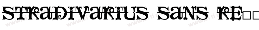 STRADIVARIUs Sans Re字体转换